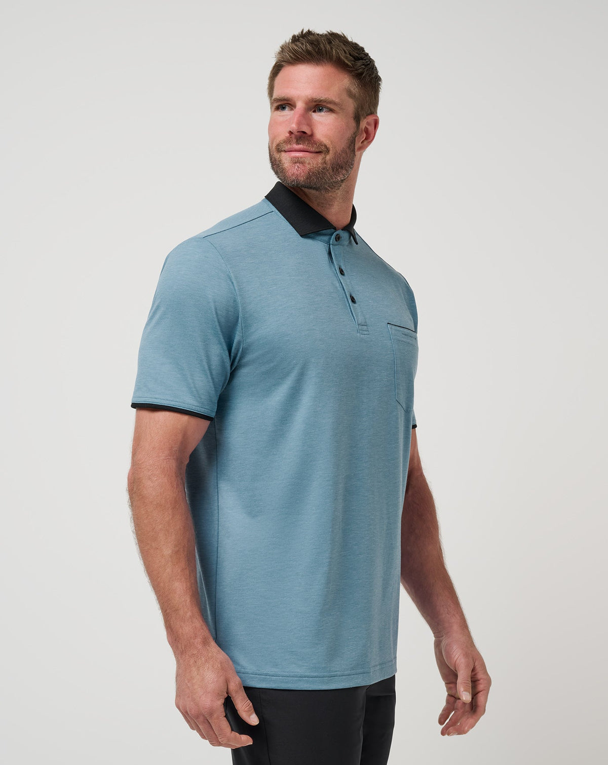 Featherweight Pocket Polo Captains Blue | Travis Mathew