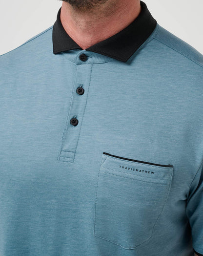 Featherweight Pocket Polo Captains Blue | Travis Mathew
