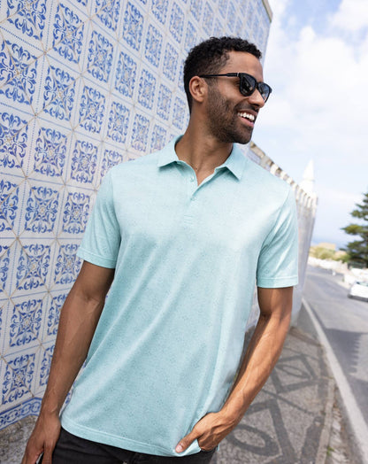 Acropolis Polo Eggshell Blue | Travis Mathew