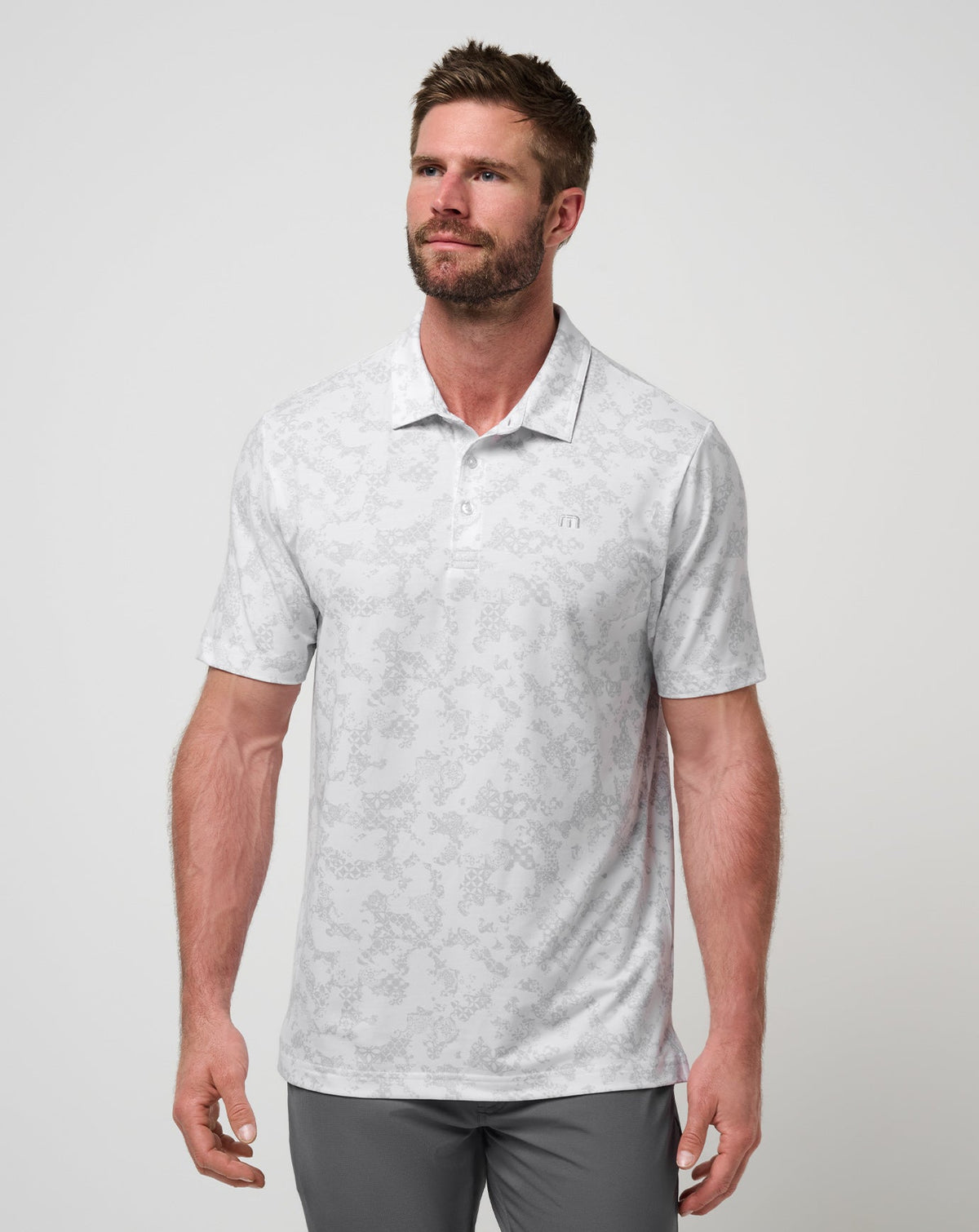 Featherweight Steep Wave Polo White | Travis Mathew