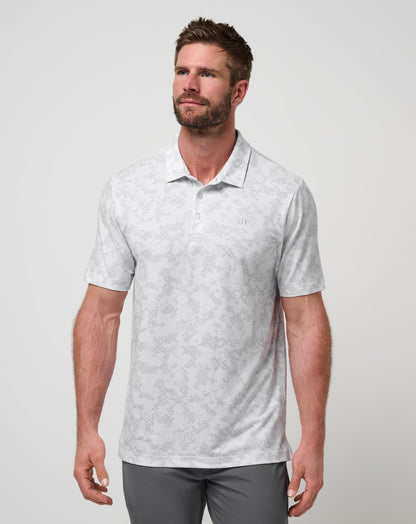 Featherweight Steep Wave Polo White | Travis Mathew