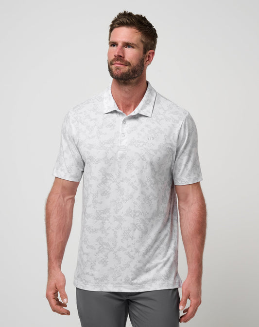 Featherweight Steep Wave Polo White | Travis Mathew