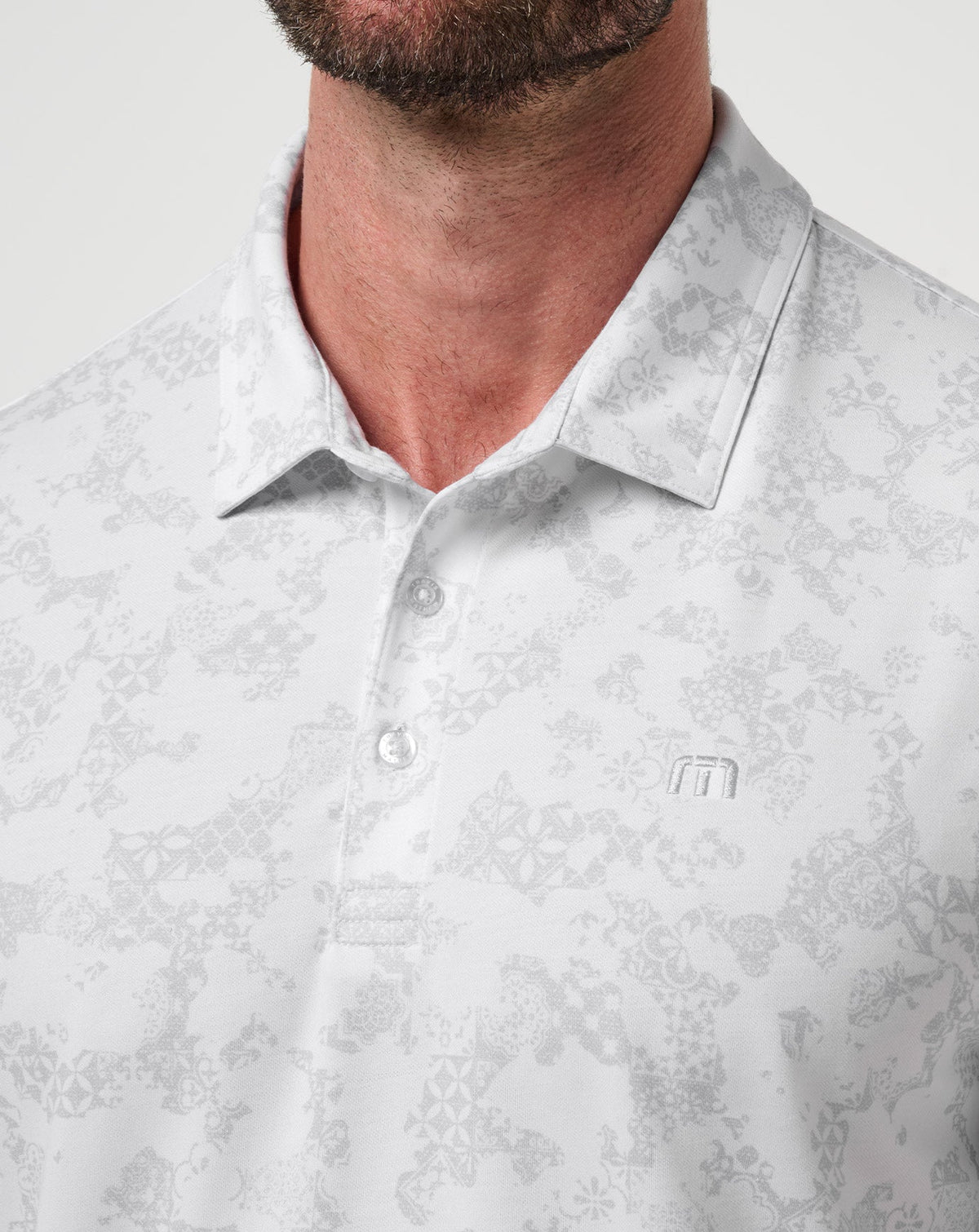 Featherweight Steep Wave Polo White | Travis Mathew