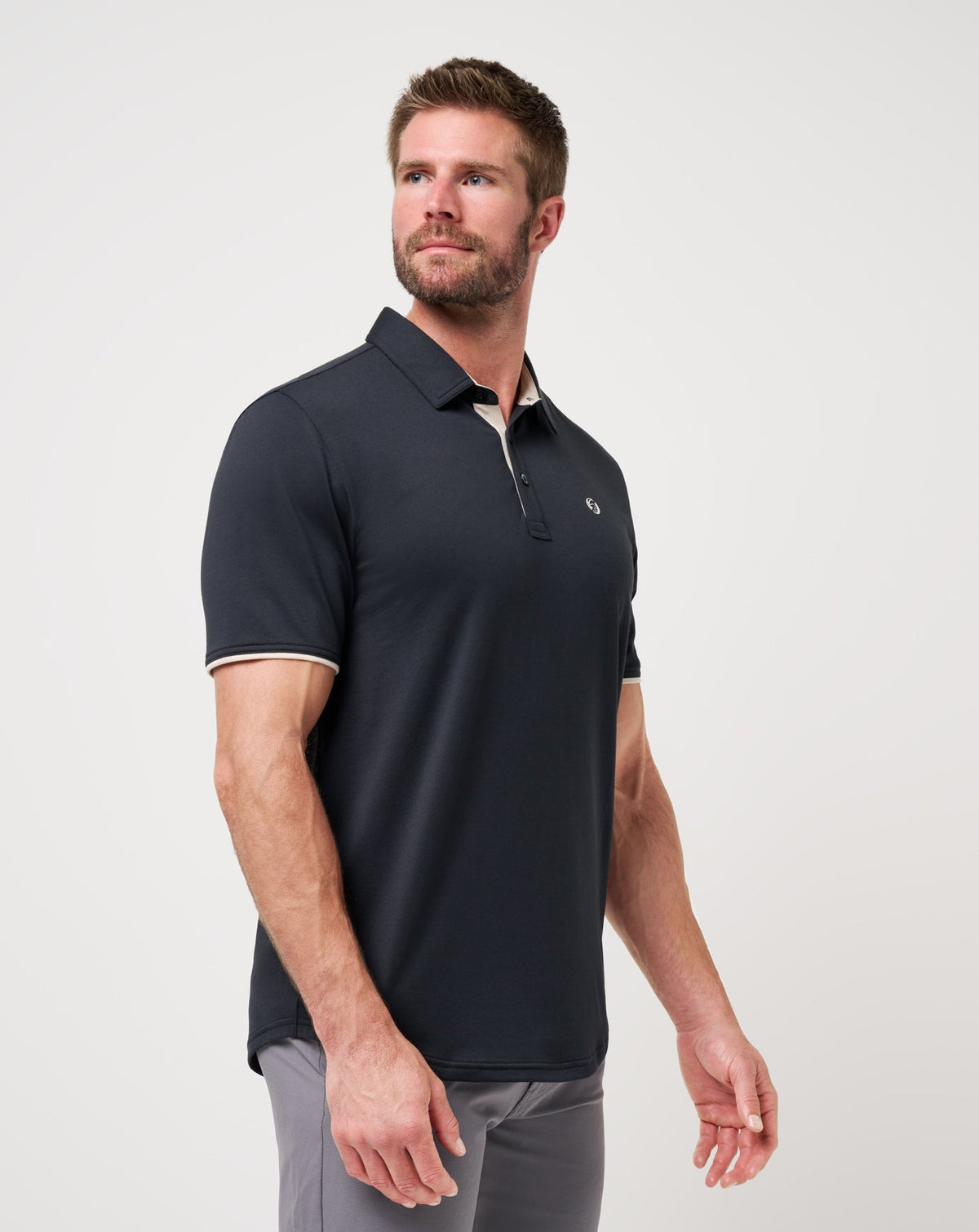 Featherweight On The Grind Polo Black | Travis Mathew