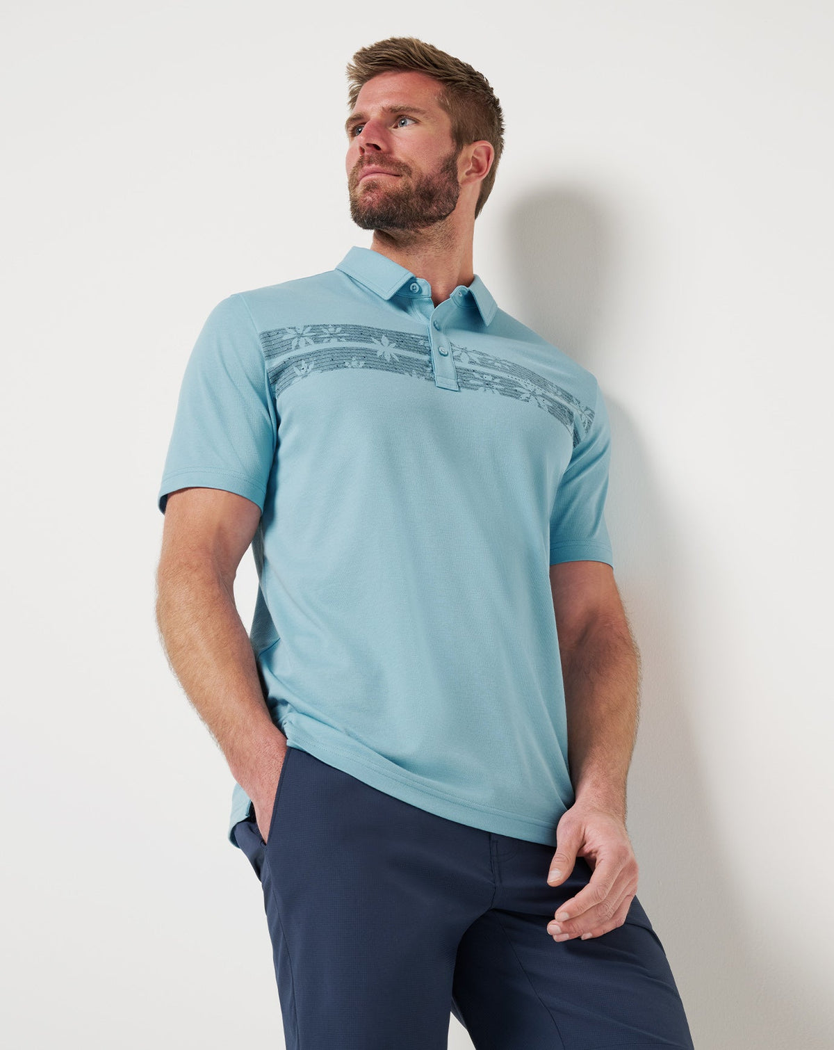 Infamy Polo Air Blue | Travis Mathew