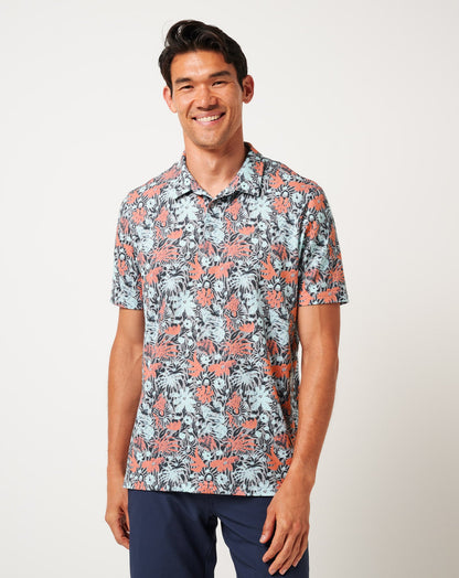 Featherweight Sands Polo Heather Medium Grey | Travis Mathew