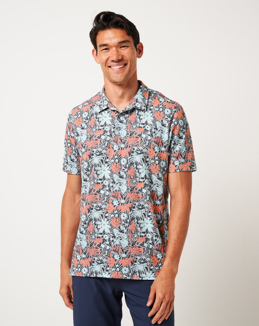 Featherweight Sands Polo Heather Medium Grey | Travis Mathew