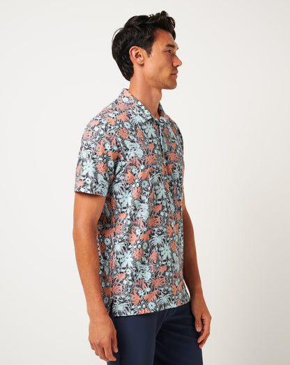 Featherweight Sands Polo Heather Medium Grey | Travis Mathew