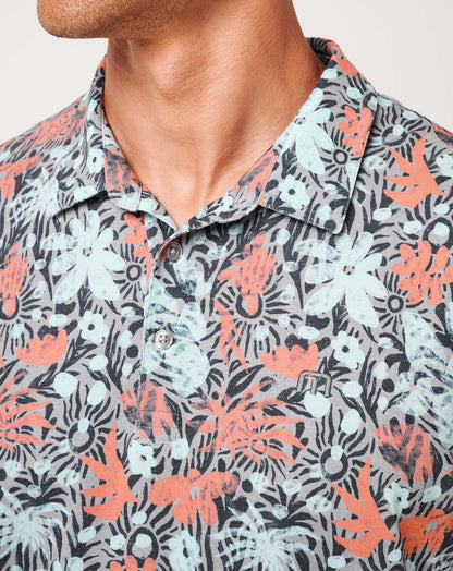Featherweight Sands Polo Heather Medium Grey | Travis Mathew