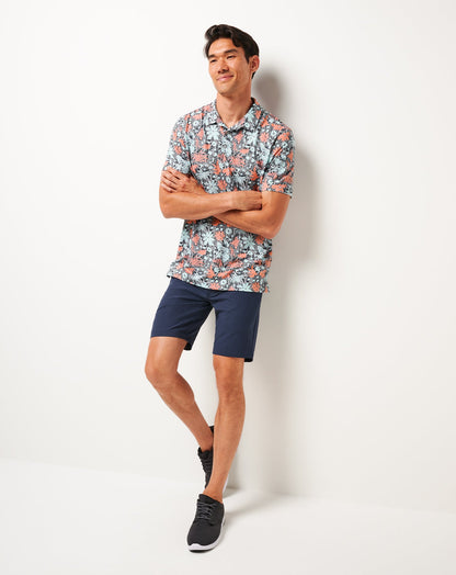 Featherweight Sands Polo Heather Medium Grey | Travis Mathew