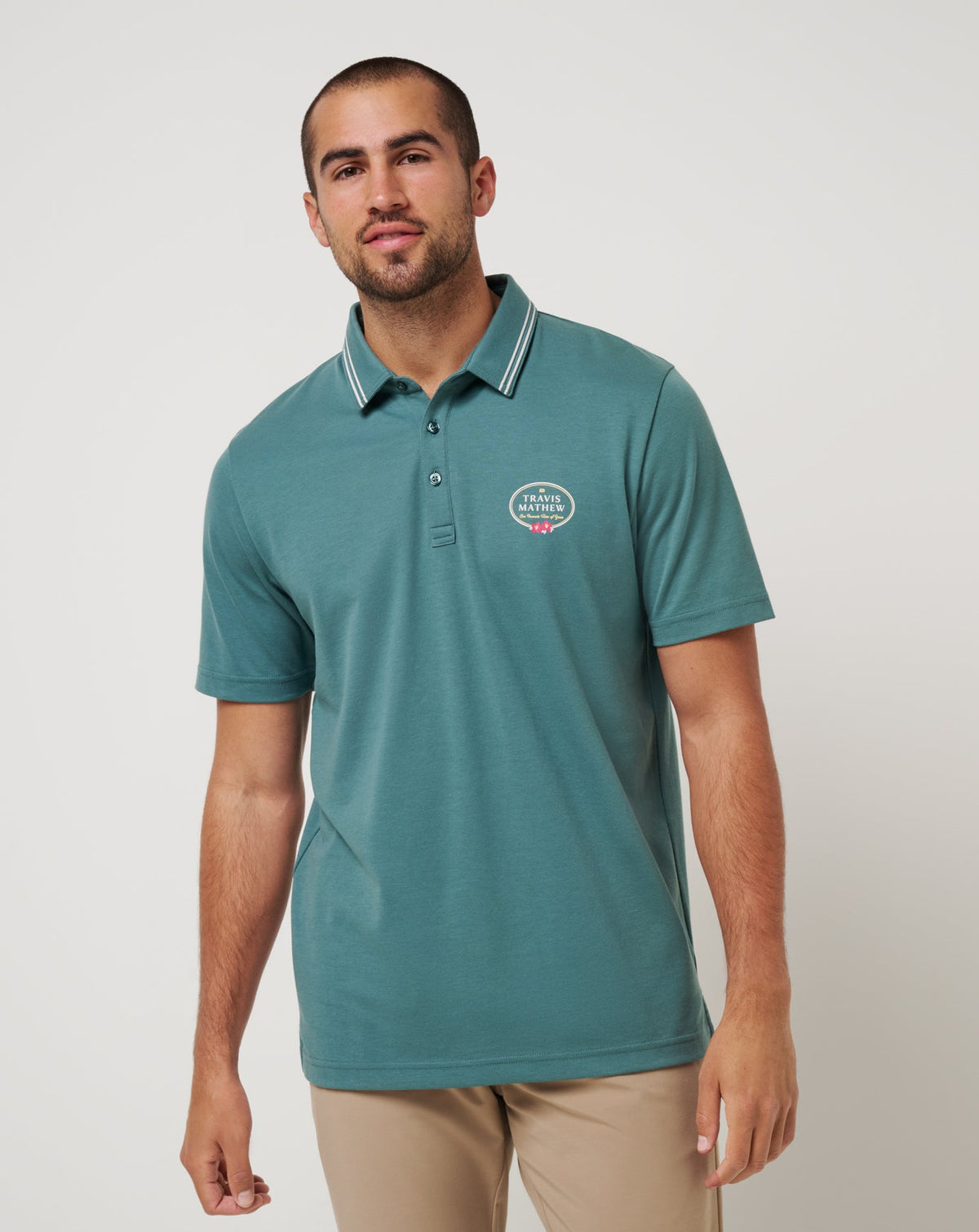 Patron Parade Polo Silver Pine | Travis Mathew