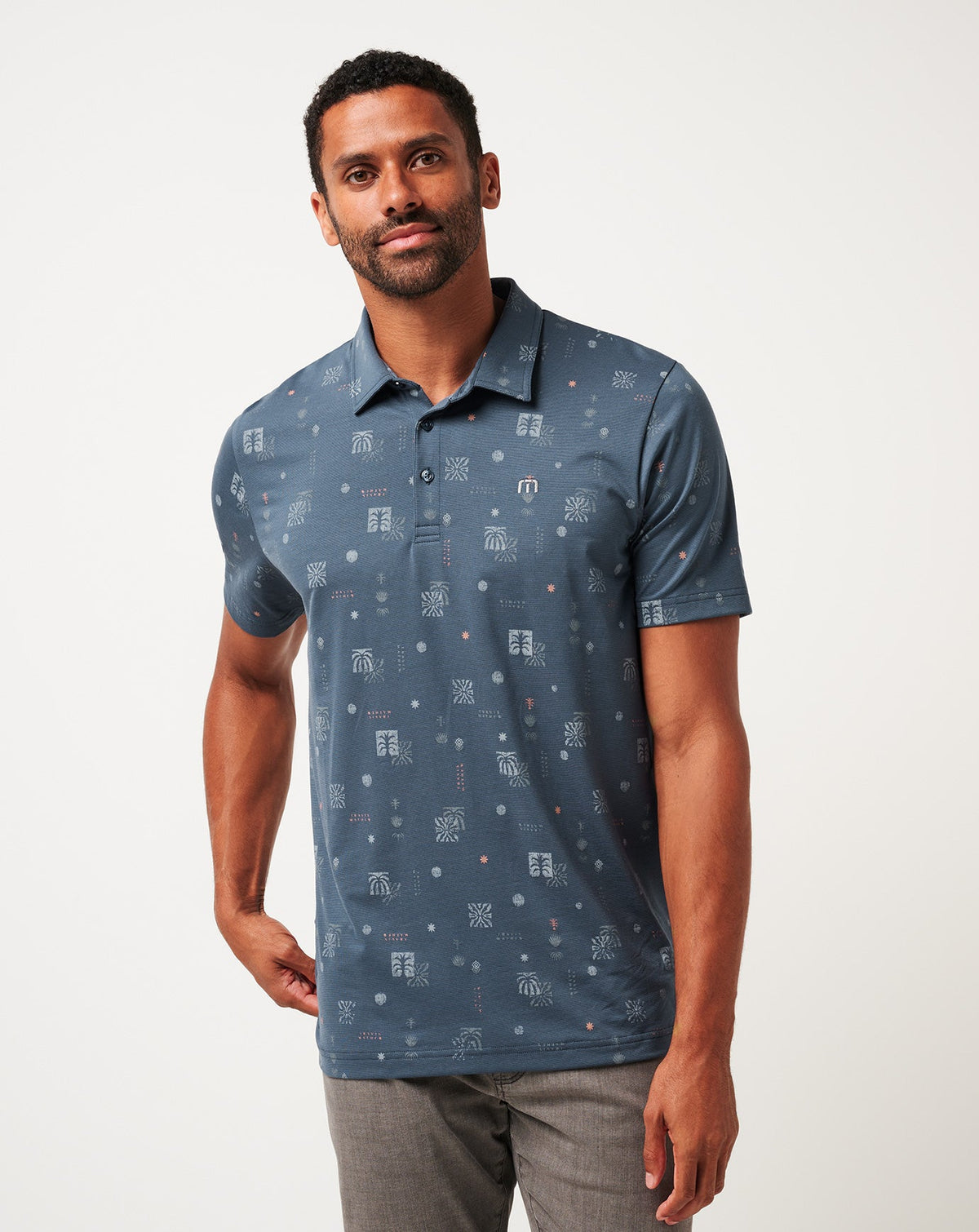 Quick Trip Polo Mood Indigo/Vintage Indigo | Travis Mathew