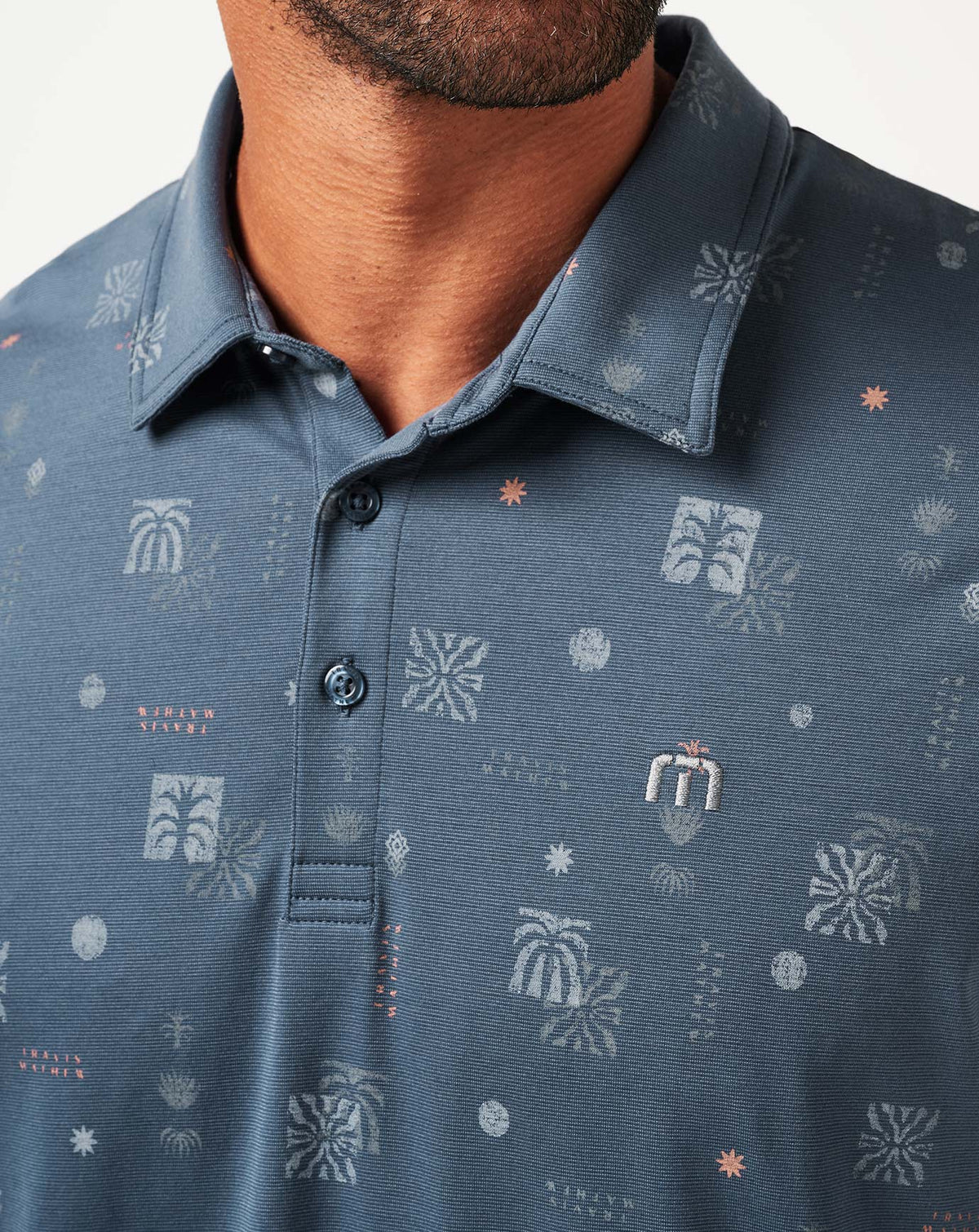 Quick Trip Polo Mood Indigo/Vintage Indigo | Travis Mathew