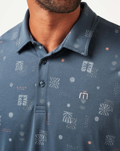 Quick Trip Polo Mood Indigo/Vintage Indigo | Travis Mathew