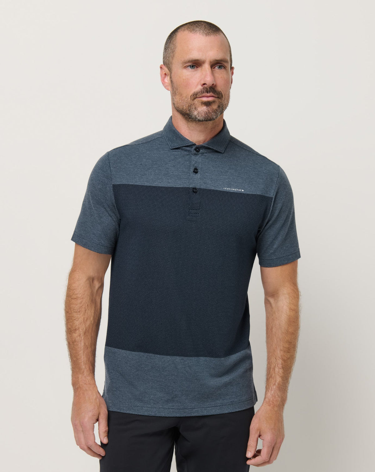Rudder Runner Polo Heather Total Eclipse | Travis Mathew