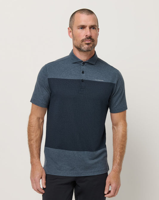 Rudder Runner Polo Heather Total Eclipse | Travis Mathew