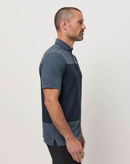 Rudder Runner Polo Heather Total Eclipse | Travis Mathew