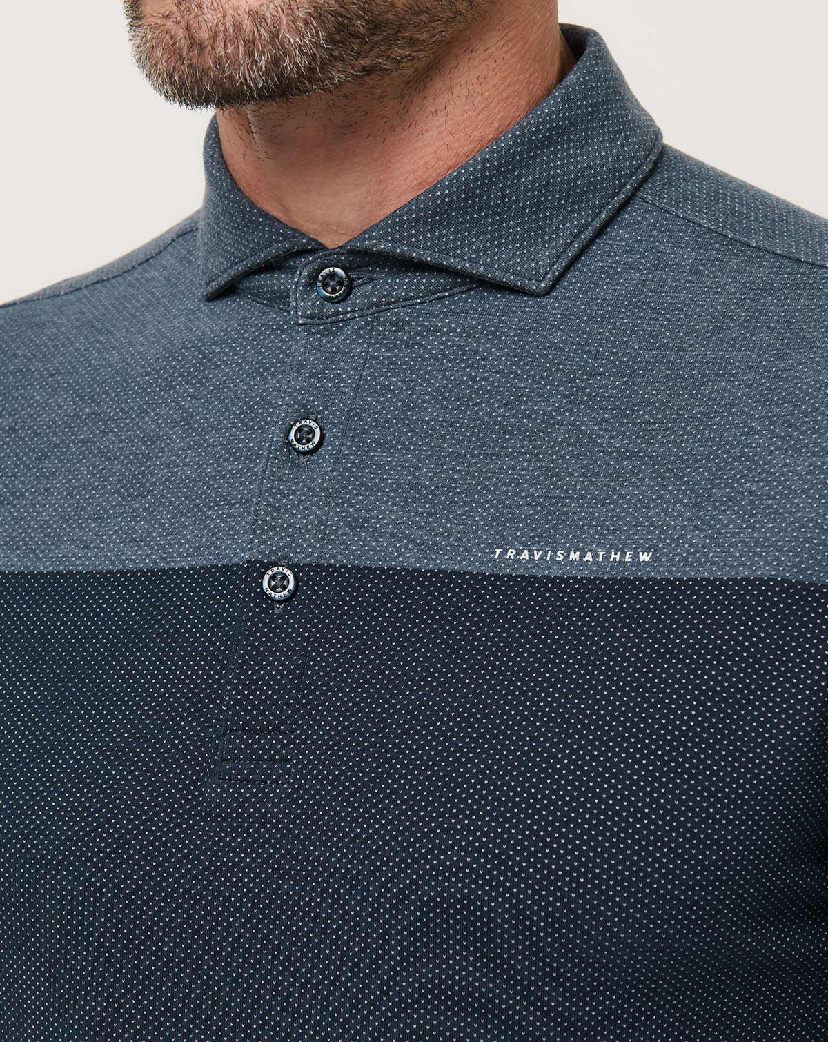 Rudder Runner Polo Heather Total Eclipse | Travis Mathew