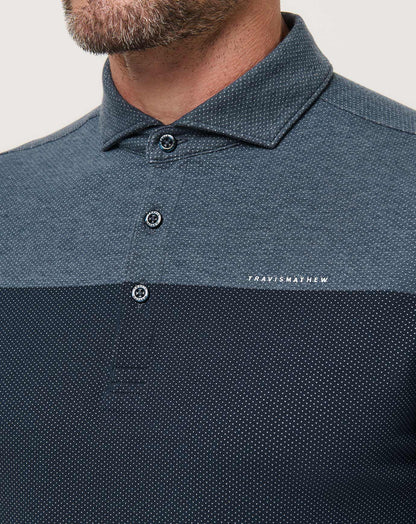 Rudder Runner Polo Heather Total Eclipse | Travis Mathew