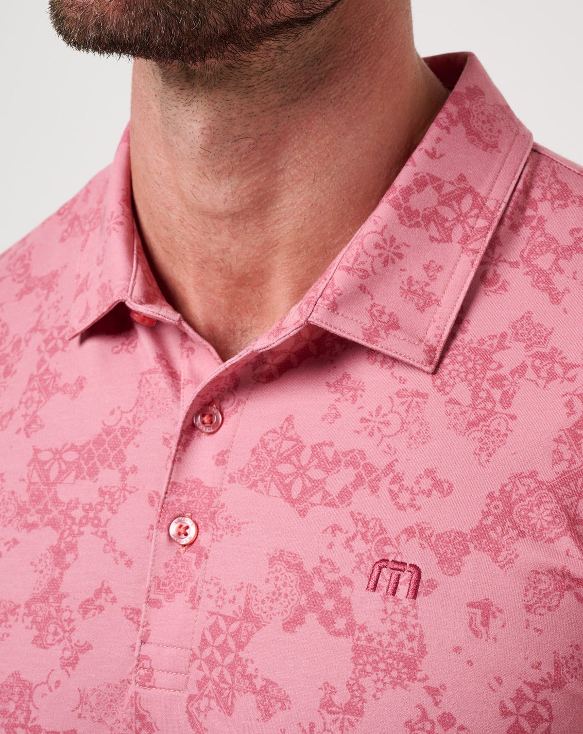 Featherweight Steep Wave Polo Dusty Rose | Travis Mathew