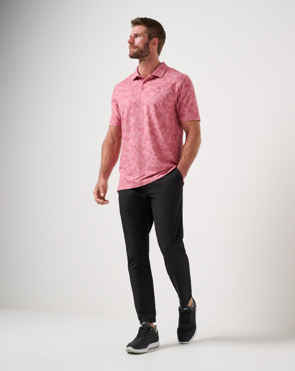 Featherweight Steep Wave Polo Dusty Rose | Travis Mathew