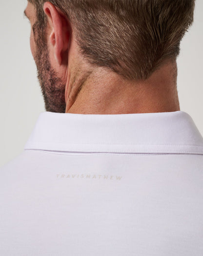 Featherweight On The Grind Polo White | Travis Mathew