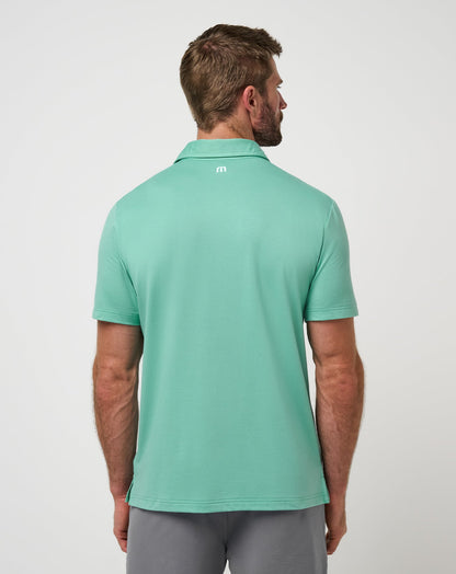 Featherweight Chest Stripe Polo Wasabi | Travis Mathew