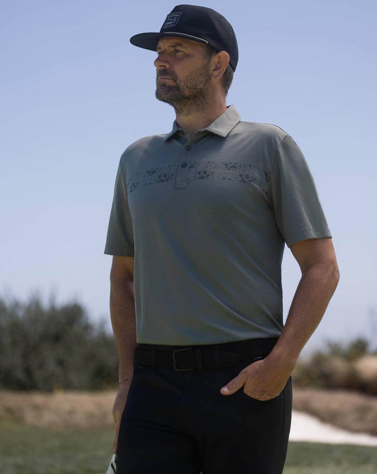 Overnight Stay Polo Dark Olive | Travis Mathew
