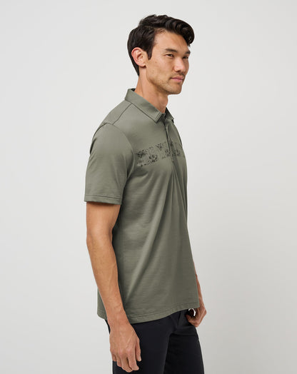 Overnight Stay Polo Dark Olive | Travis Mathew