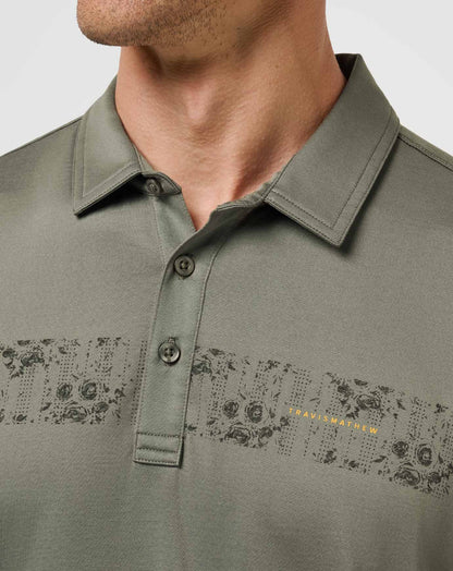 Overnight Stay Polo Dark Olive | Travis Mathew