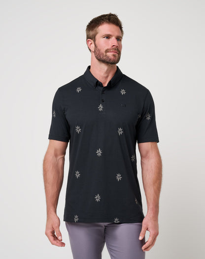Rome Around Polo Black | Travis Mathew