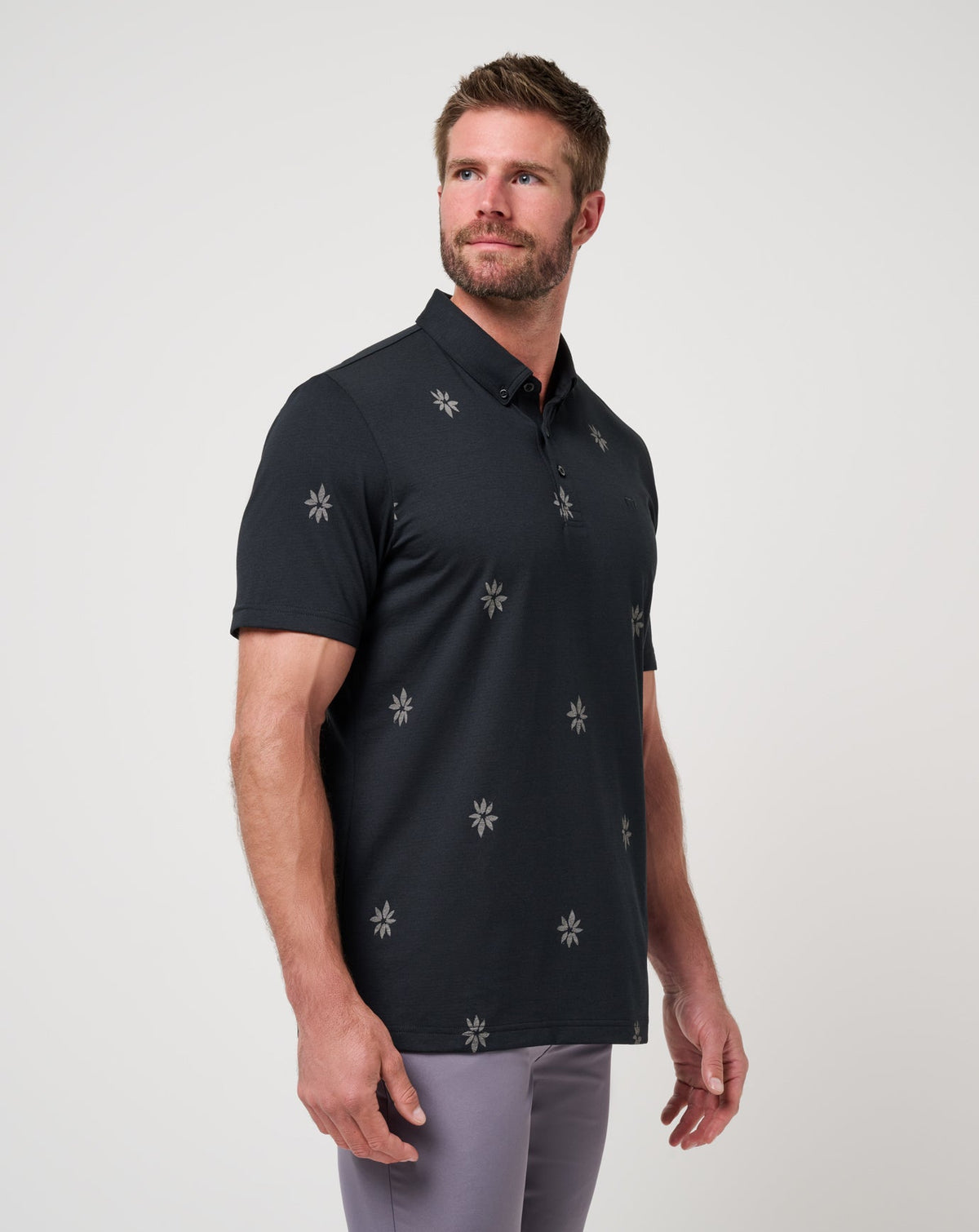 Rome Around Polo Black | Travis Mathew