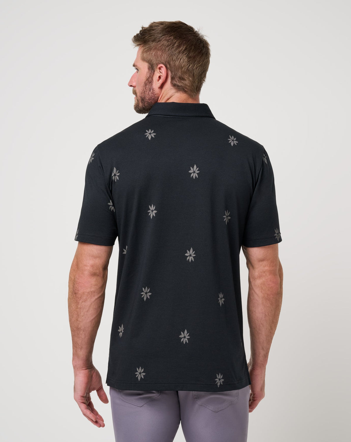Rome Around Polo Black | Travis Mathew