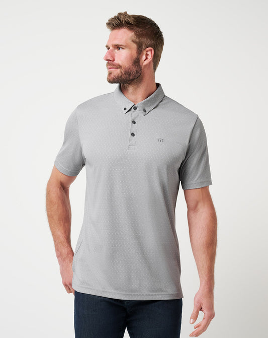 Handsome Town 3.0 Polo Heather Light Grey | Travis Mathew