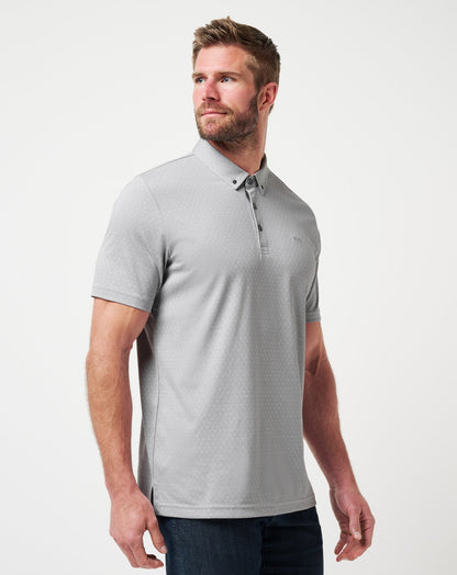 Handsome Town 3.0 Polo Heather Light Grey | Travis Mathew