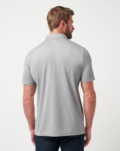 Handsome Town 3.0 Polo Heather Light Grey | Travis Mathew