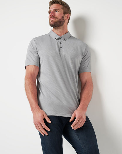 Handsome Town 3.0 Polo Heather Light Grey | Travis Mathew