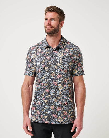 Featherweight Day Cruise Polo Black | Travis Mathew