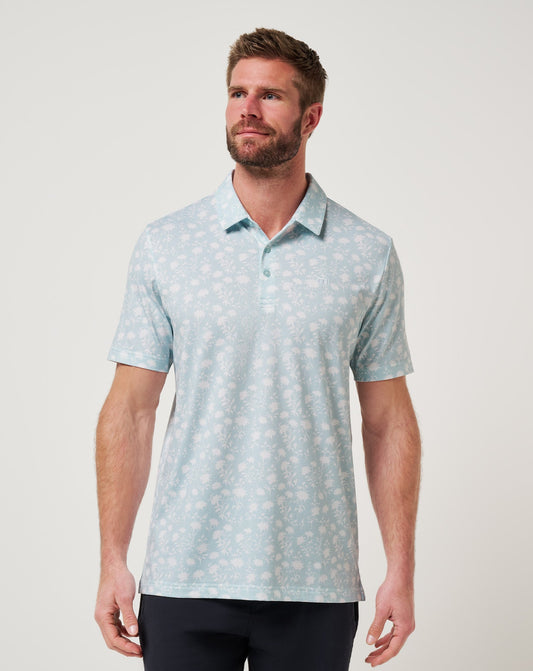 Featherweight Cove Polo Azzurro | Travis Mathew