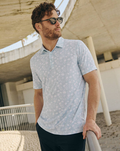 Featherweight Cove Polo Azzurro | Travis Mathew