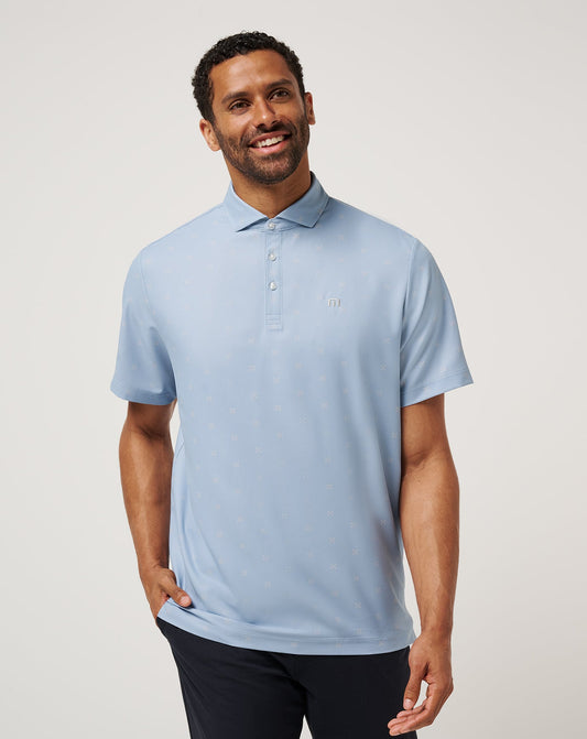 Air Taxi Polo Dusty Blue | Travis Mathew