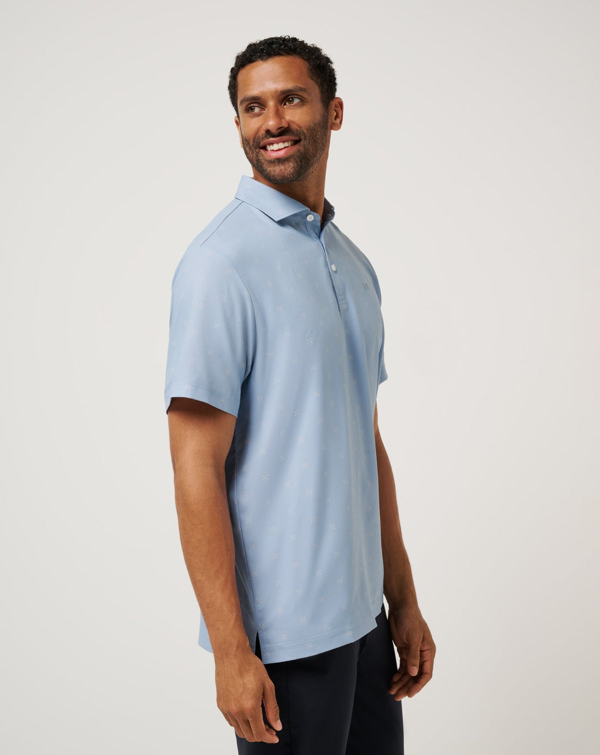 Air Taxi Polo Dusty Blue | Travis Mathew