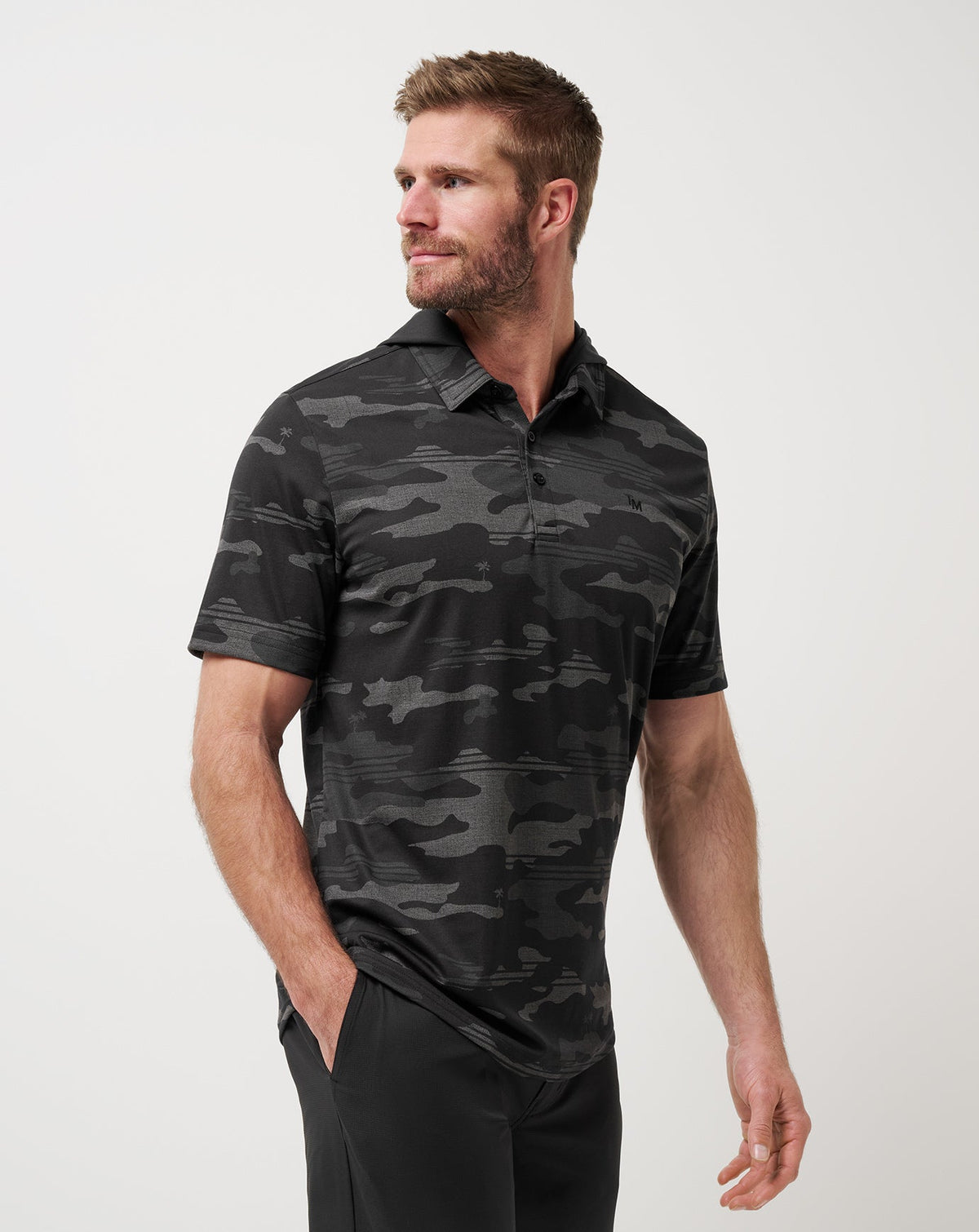 Showdown Stealth Polo Black | Travis Mathew