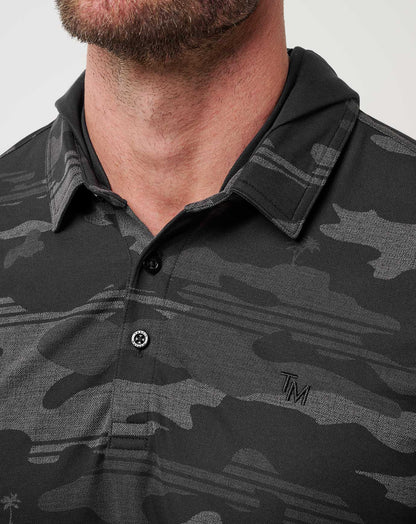 Showdown Stealth Polo Black | Travis Mathew