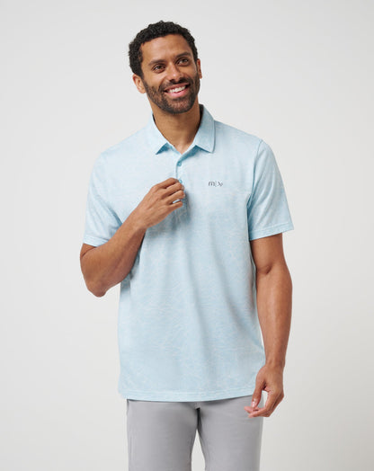 Clean Ice Polo Cory Blue | Travis Mathew