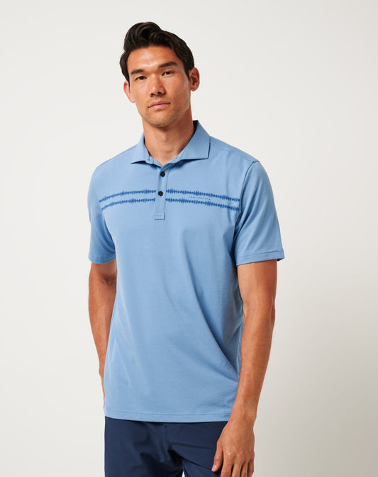 Sunbeam Chest Stripe Polo Pacific Coast | Travis Mathew