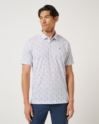 Crystal Sea Polo White | Travis Mathew