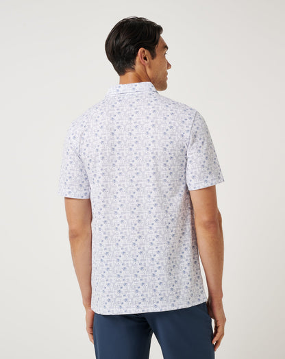 Crystal Sea Polo White | Travis Mathew