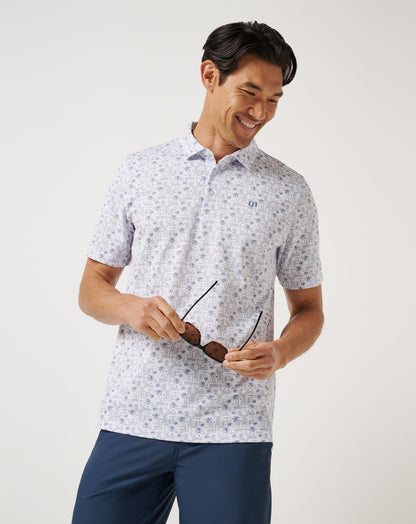 Crystal Sea Polo White | Travis Mathew