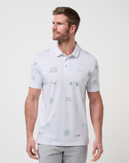 Snow Chance Polo White | Travis Mathew